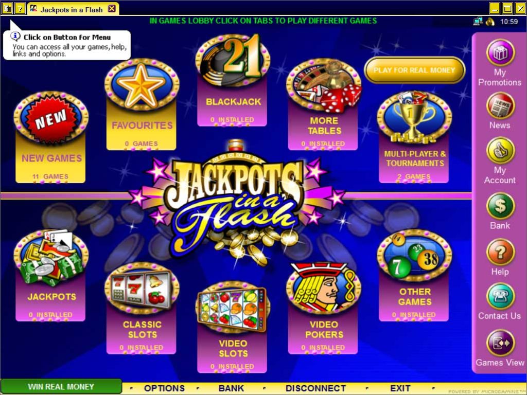 Jackpots in flash