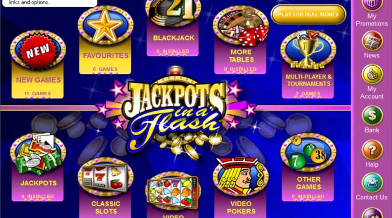 Jackpots in flash